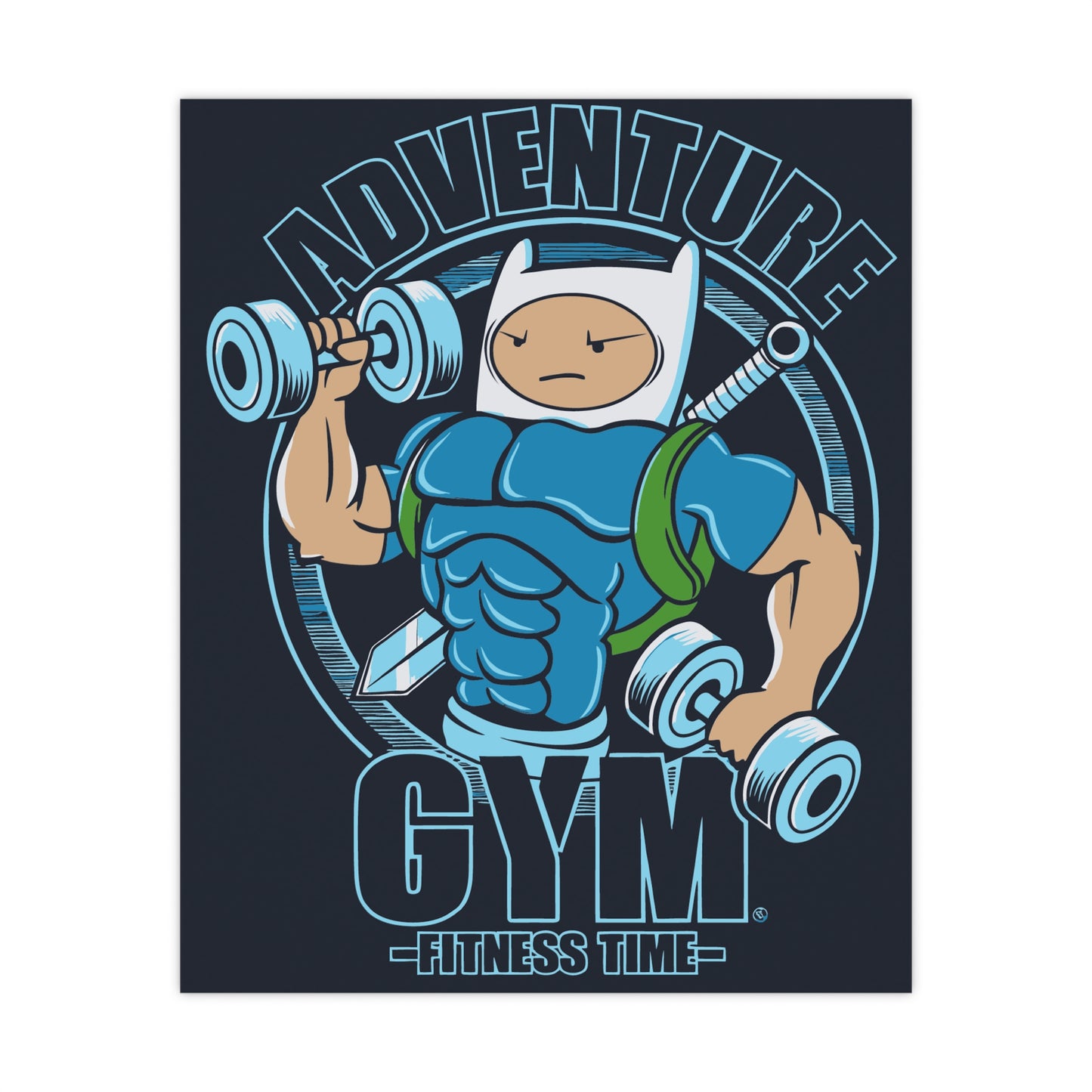 Adventure Gym Fitness Time Matte Poster - Motivational Wall Art for Gym Lovers