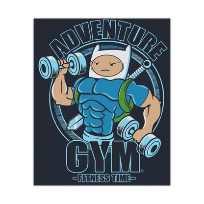 Adventure Gym Fitness Time Matte Poster - Motivational Wall Art for Gym Lovers