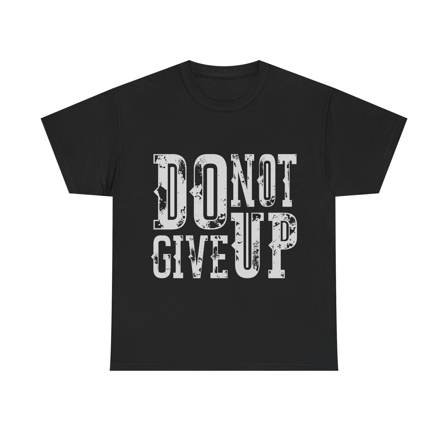 Inspirational Unisex Heavy Cotton Tee - 'Do Not Give Up'