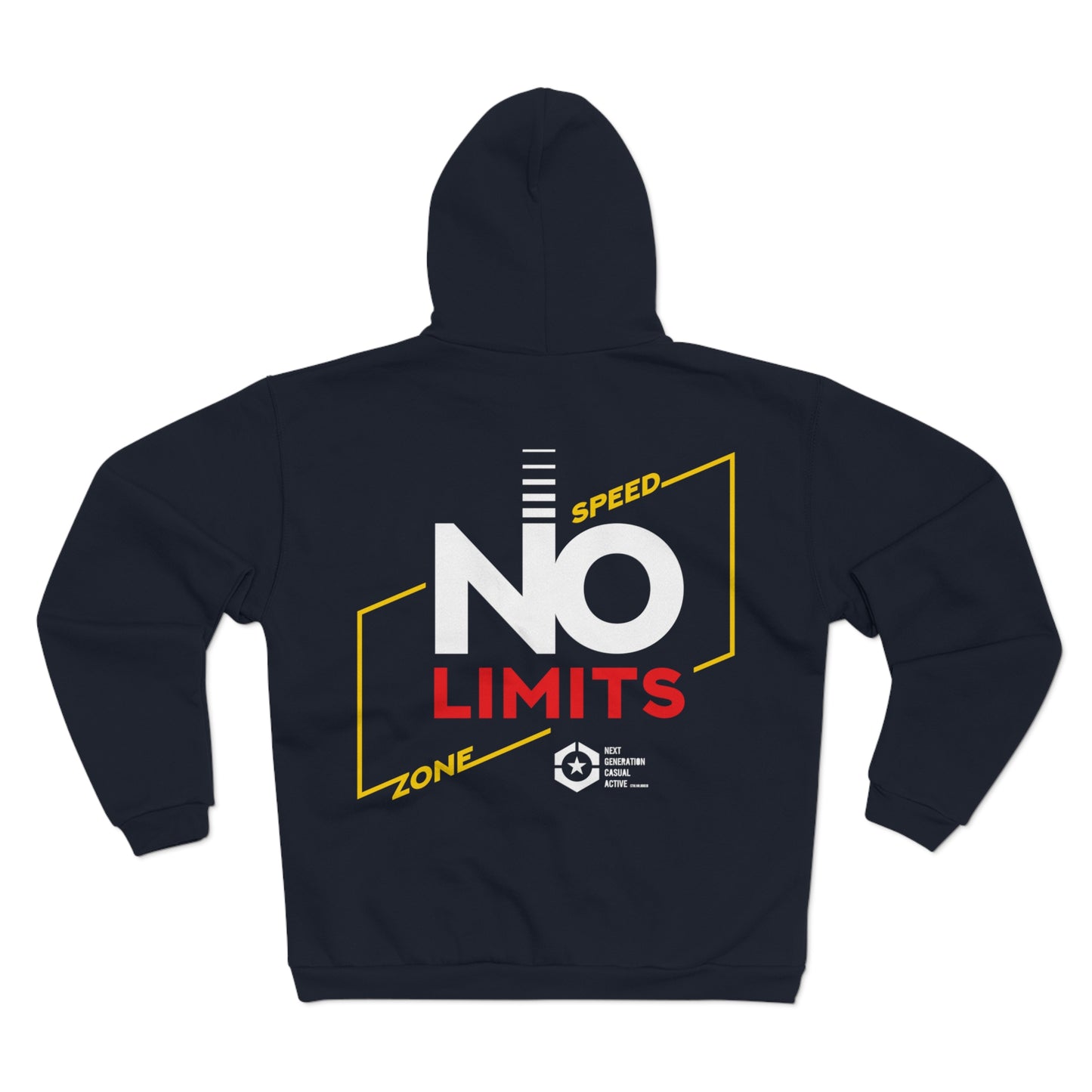 No Limits Unisex Hooded Zip Sweatshirt - Stylish & Comfortable Athleisure Wear