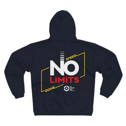 No Limits Unisex Hooded Zip Sweatshirt - Stylish & Comfortable Athleisure Wear