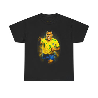 Brazil Soccer Legend Graphic Tee — Yellow Jersey #9 Football Fan Shirt