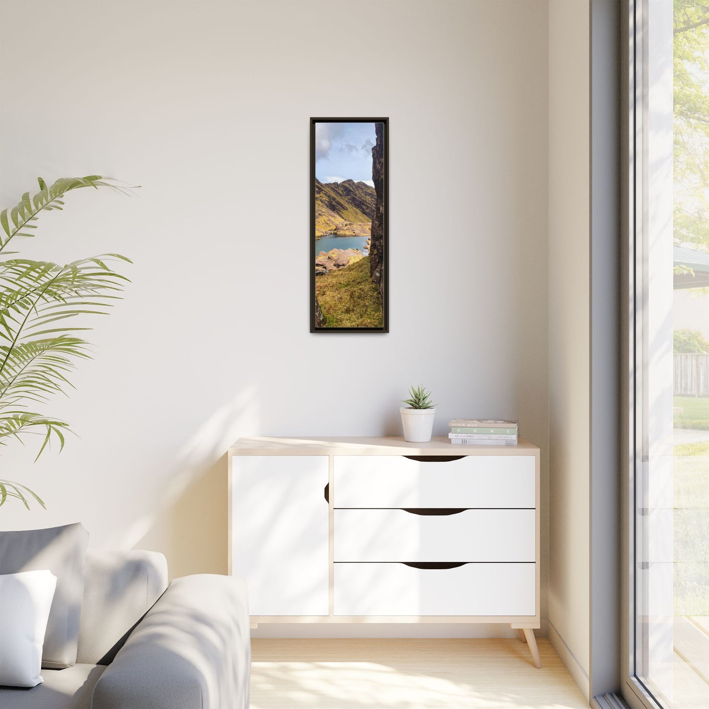 Mount Brandon Valley Matte Canvas, Framed (Multi-color)