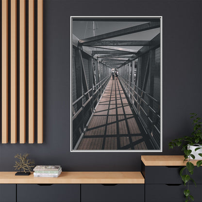 Dingle Pier Matte Canvas, Framed (Multi-color)