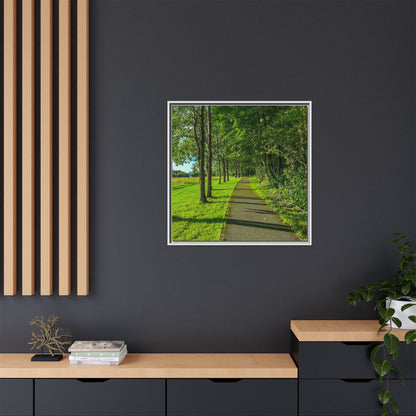 Listowel Town Park Matte Canvas, Framed (Multi-color)