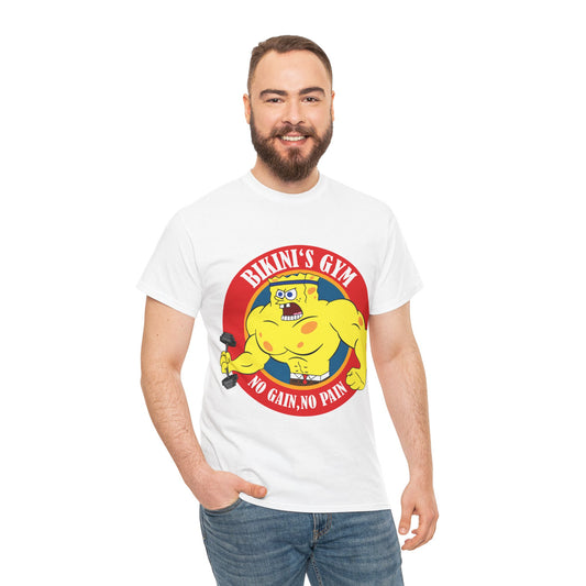 SpongeBob Bikini Gym Unisex Heavy Cotton Tee