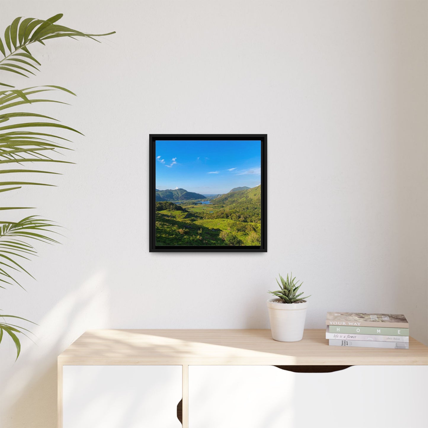 Ladies View Spring Matte Canvas, Framed (Multi-color)