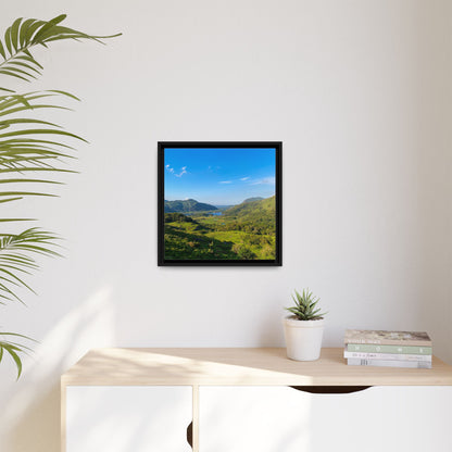 Ladies View Spring Matte Canvas, Framed (Multi-color)