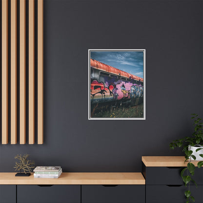 Night Train Matte Canvas, Framed (Multi-color)