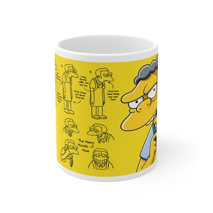 Funny Character Design Ceramic Coffee Mug - 11oz & 15oz