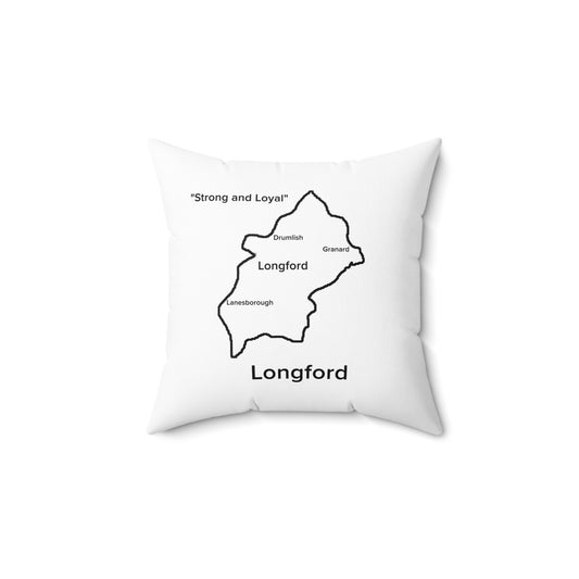 Longford Spun Polyester Square Pillow White Edition 2 Sizes