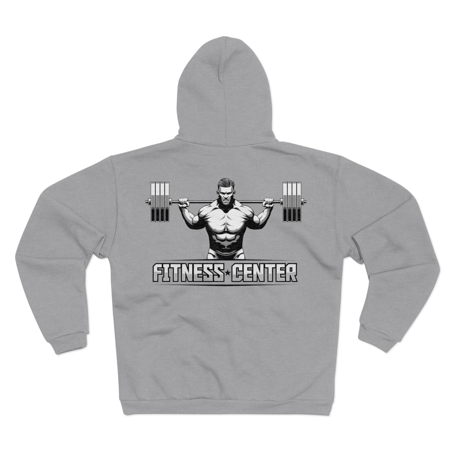 Unisex Fitness Zip Sweatshirt - Strong Design for Gym Lovers