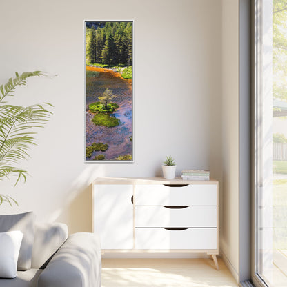 Gleanteenassig Forest Matte Canvas, Framed (Multi-color)