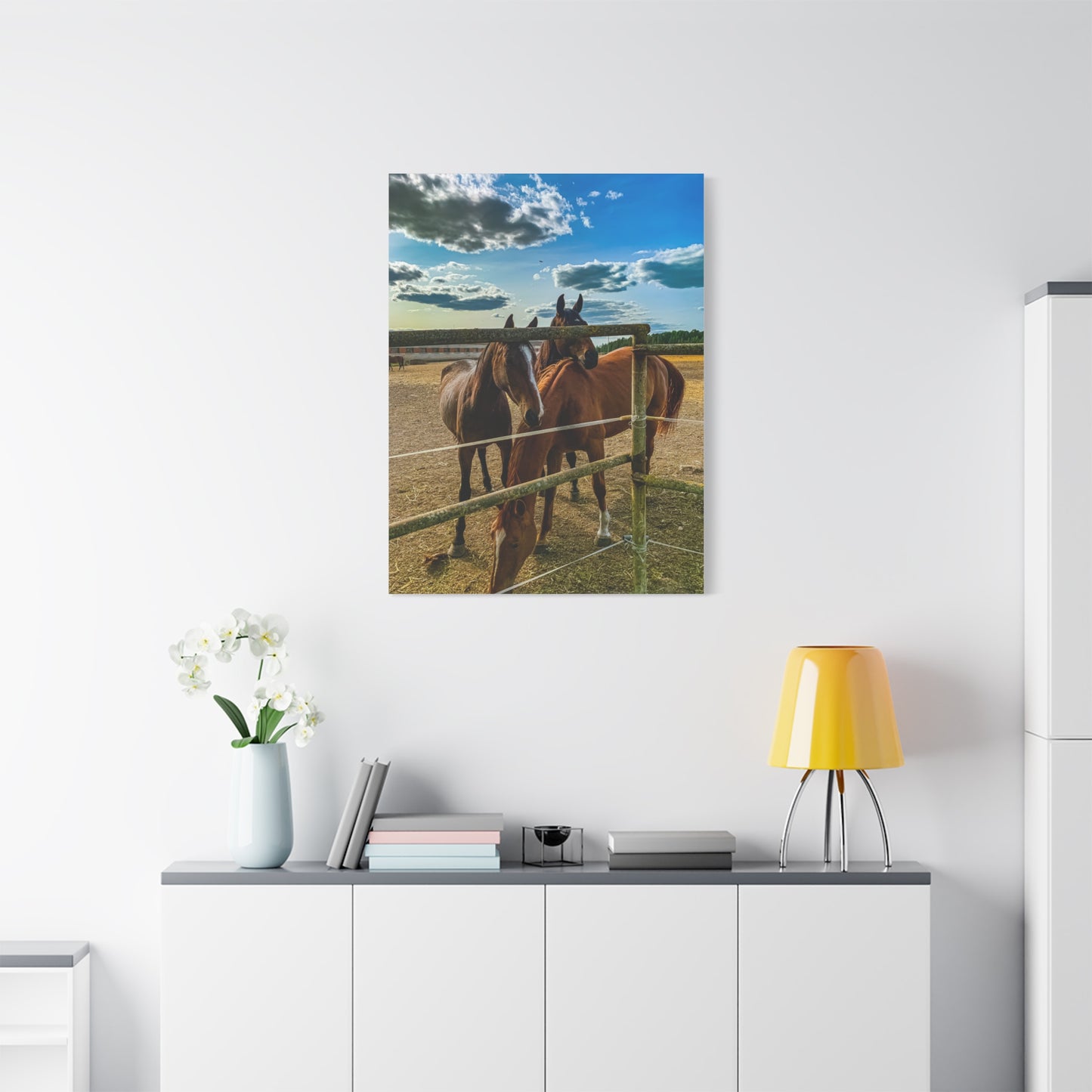Horses Matte Canvas, Stretched, 1.25"