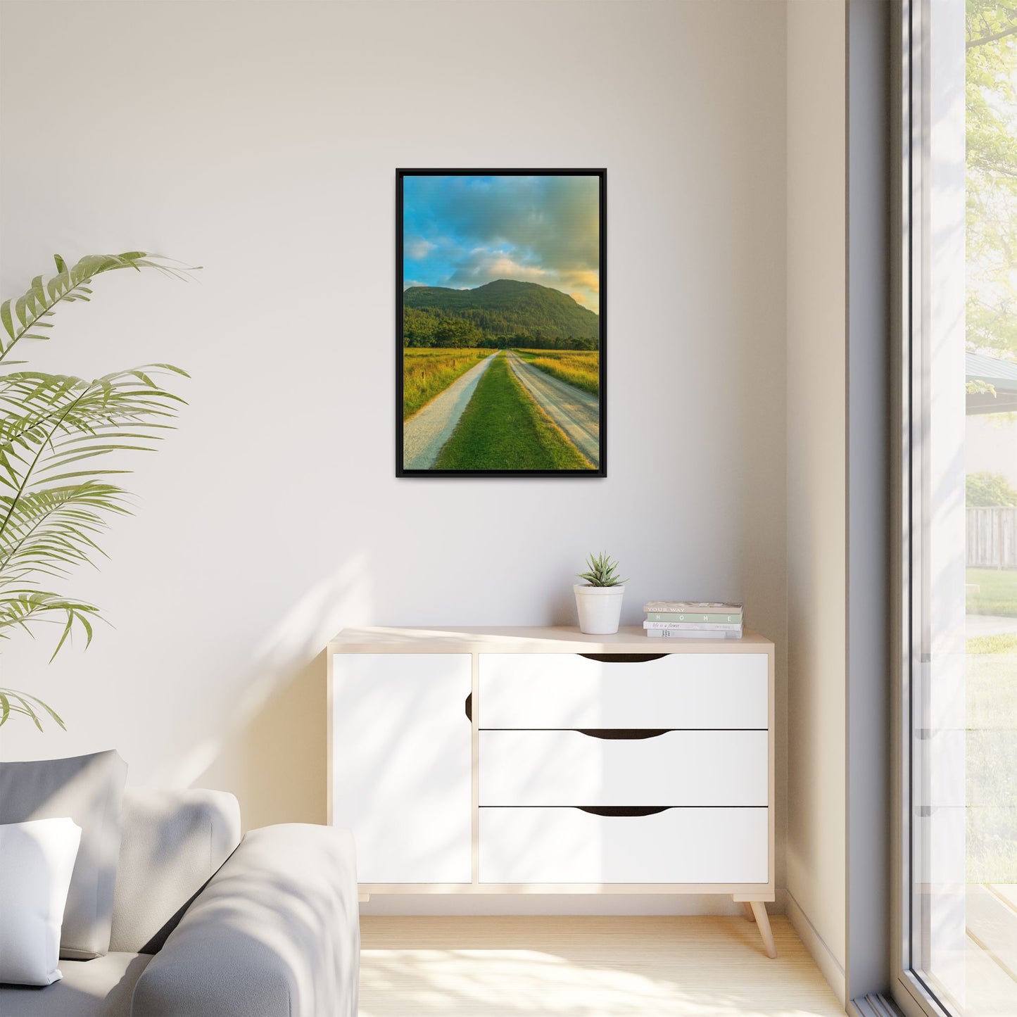 Mountain Torc Matte Canvas, Framed (Multi-color)