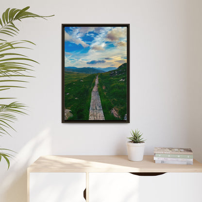 Torc Mountain Trail Matte Canvas, Framed (Multi-color)
