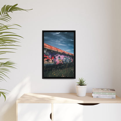 Night Train Matte Canvas, Framed (Multi-color)