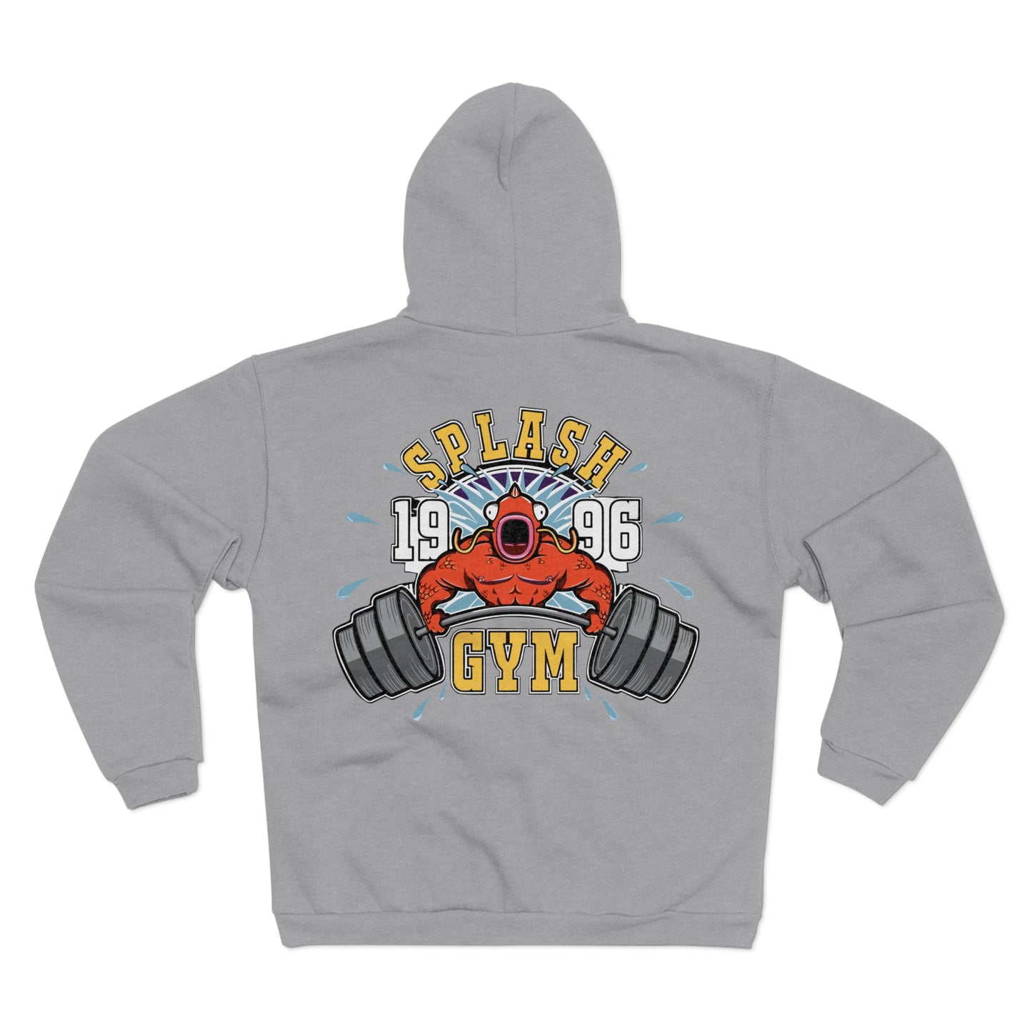 Splash Gym Unisex Hooded Zip Sweatshirt - Perfect for Fitness Enthusiasts