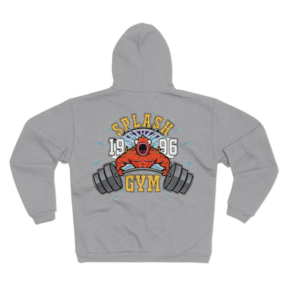 Splash Gym Unisex Hooded Zip Sweatshirt - Perfect for Fitness Enthusiasts