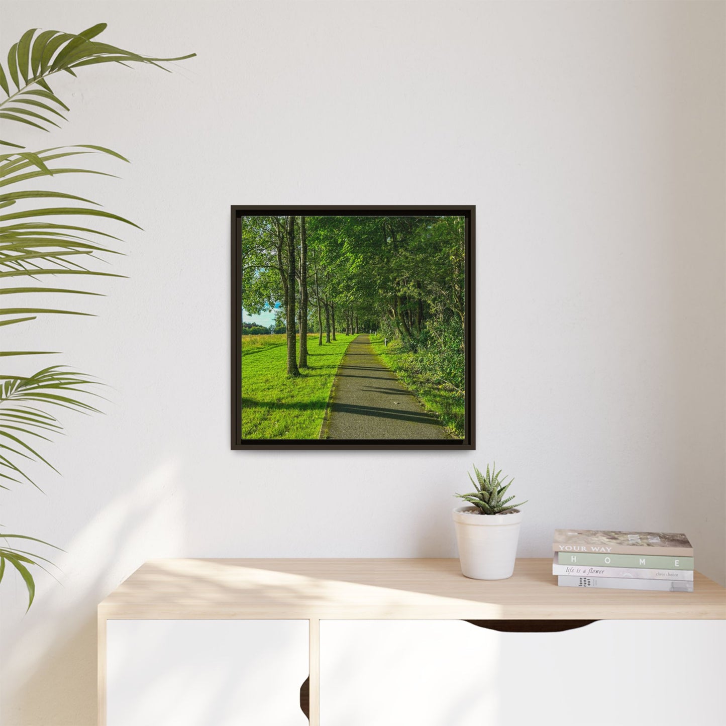 Listowel Town Park Matte Canvas, Framed (Multi-color)