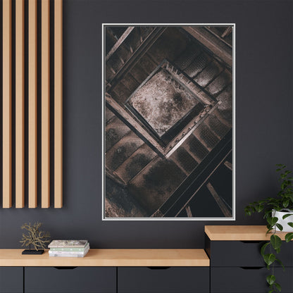 Stairs To Demon World Matte Canvas, Framed (Multi-color)