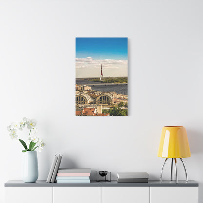 Riga TV Tower Matte Canvas, Stretched, 1.25"