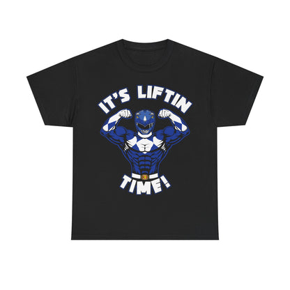 It's Liftin' Time Unisex Heavy Cotton Tee - Perfect for Fitness Enthusiasts Black