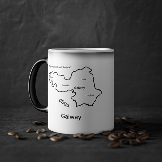 Galway Magic Mug: Color - Changing Coffee Cup with Artistic Map Design