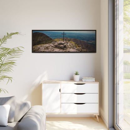 Carrauntoohil Summit Matte Canvas, Framed (Multi-color)