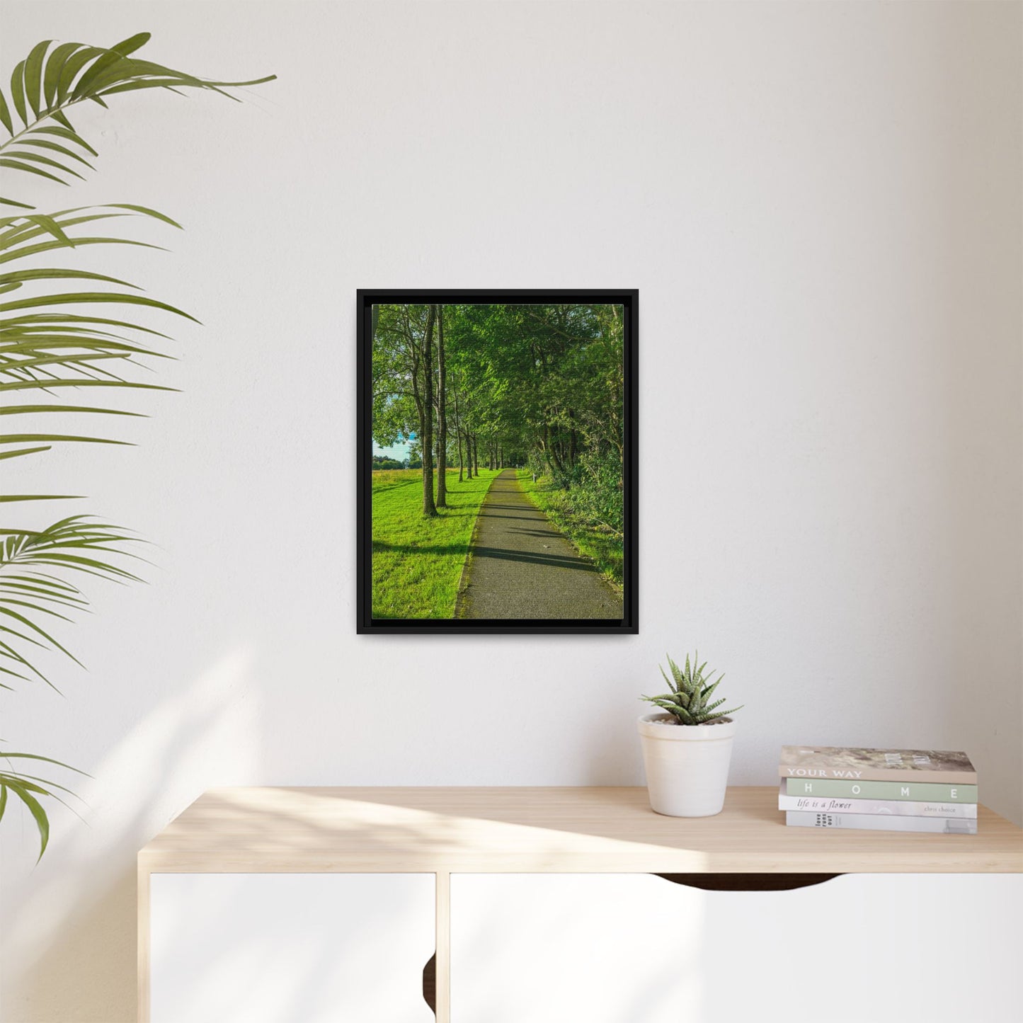 Listowel Town Park Matte Canvas, Framed (Multi-color)
