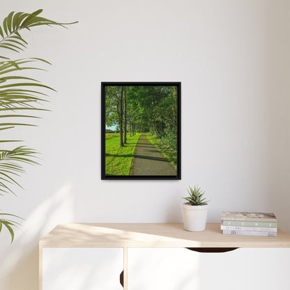 Listowel Town Park Matte Canvas, Framed (Multi-color)