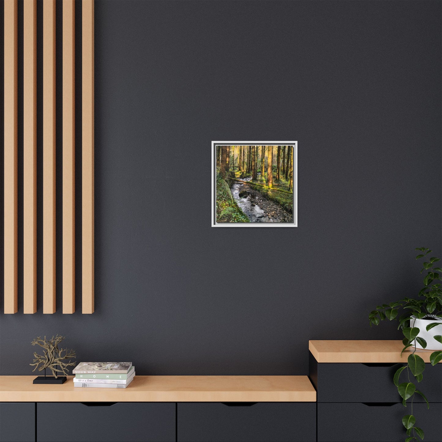 Glanageenty Forest Trail 2 Matte Canvas, Framed (Multi-color)