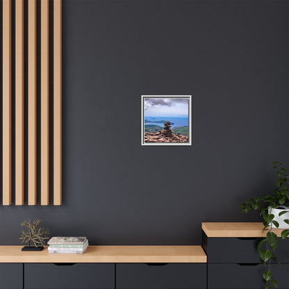 Mount Brandon Top Matte Canvas, Framed (Multi-color)