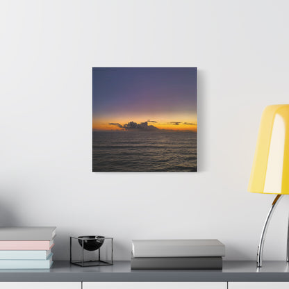 Sunset in Ocean 2 Matte Canvas, Stretched, 1.25"
