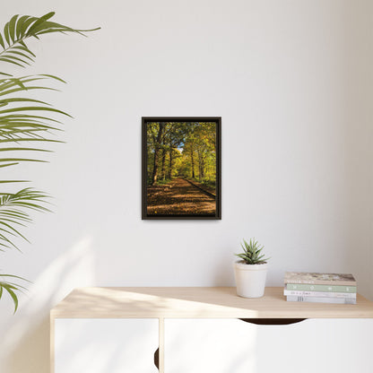 Listowel Town Park Autumn Matte Canvas, Framed (Multi-color)