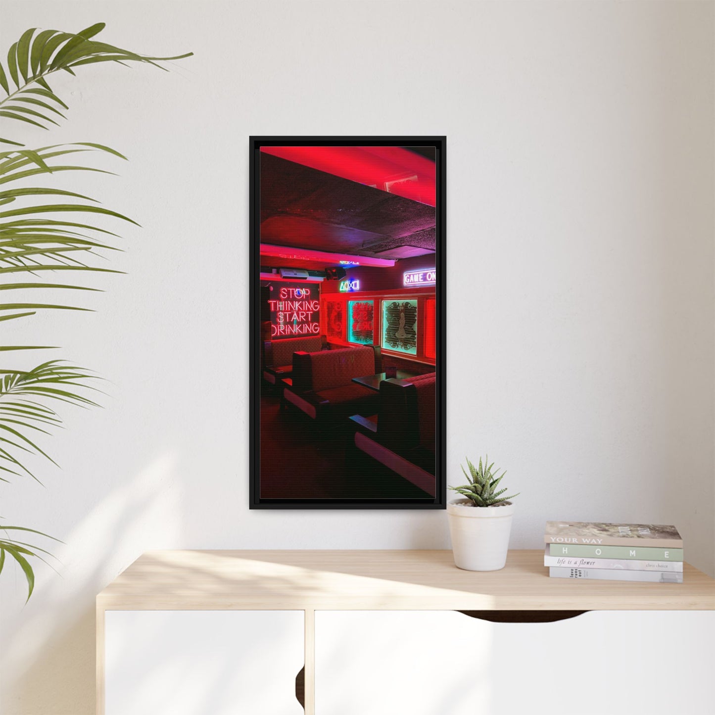 The Mermaids Night Club Matte Canvas, Framed (Multi-color)