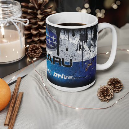 Subaru Inspired Ceramic Coffee Mug - 11oz & 15oz - Perfect for Car Enthusiasts