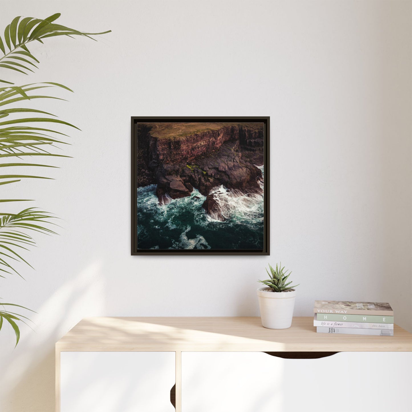 Kerry Head Matte Canvas, Framed (Multi-color)