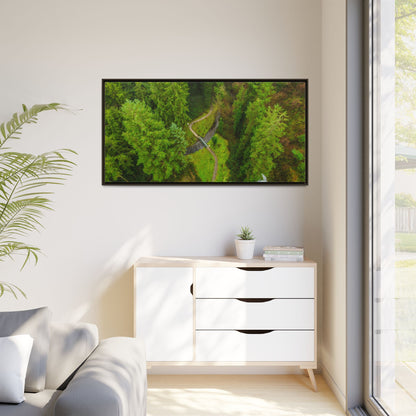 Glanageenty Forest Matte Canvas, Framed (Multi-color)