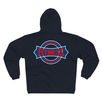 Fitness Performance Unisex Hooded Zip Sweatshirt