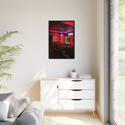 The Mermaids Night Club Matte Canvas, Framed (Multi-color)