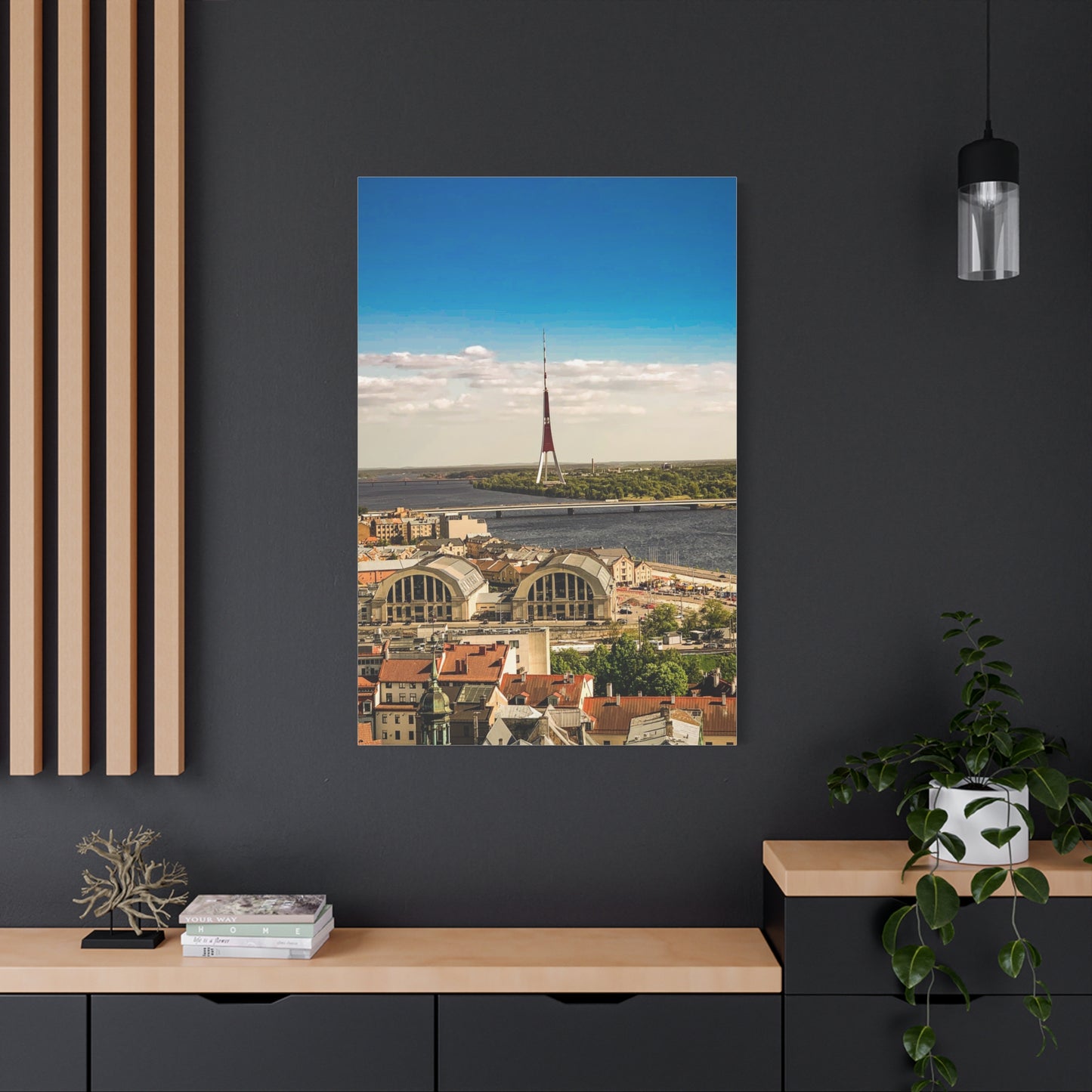 Riga TV Tower Matte Canvas, Stretched, 1.25"