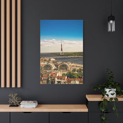 Riga TV Tower Matte Canvas, Stretched, 1.25"
