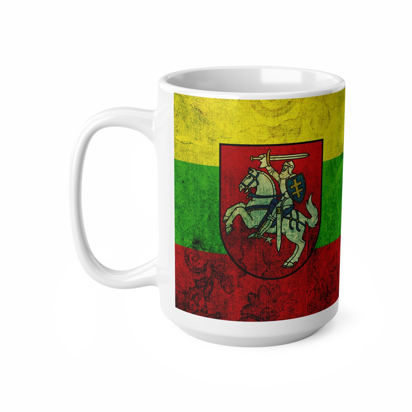 Lithuanian Flag Ceramic Coffee Mug - 11oz & 15oz