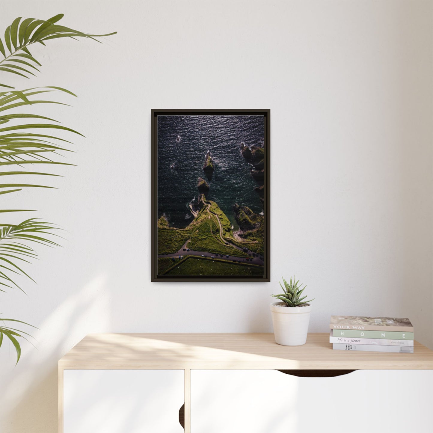 Dunquin Pier Matte Canvas, Framed (Multi-color)