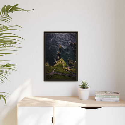 Dunquin Pier Matte Canvas, Framed (Multi-color)