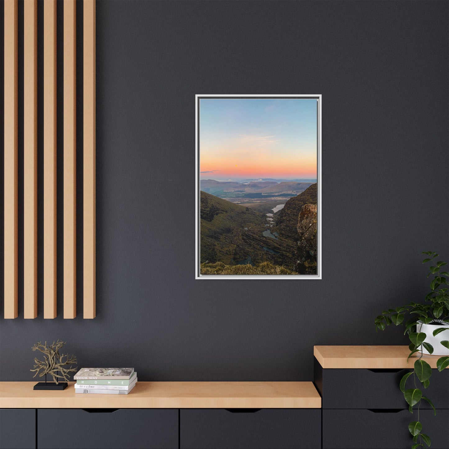 On The Way To Mount Brandon Matte Canvas, Framed (Multi-color)