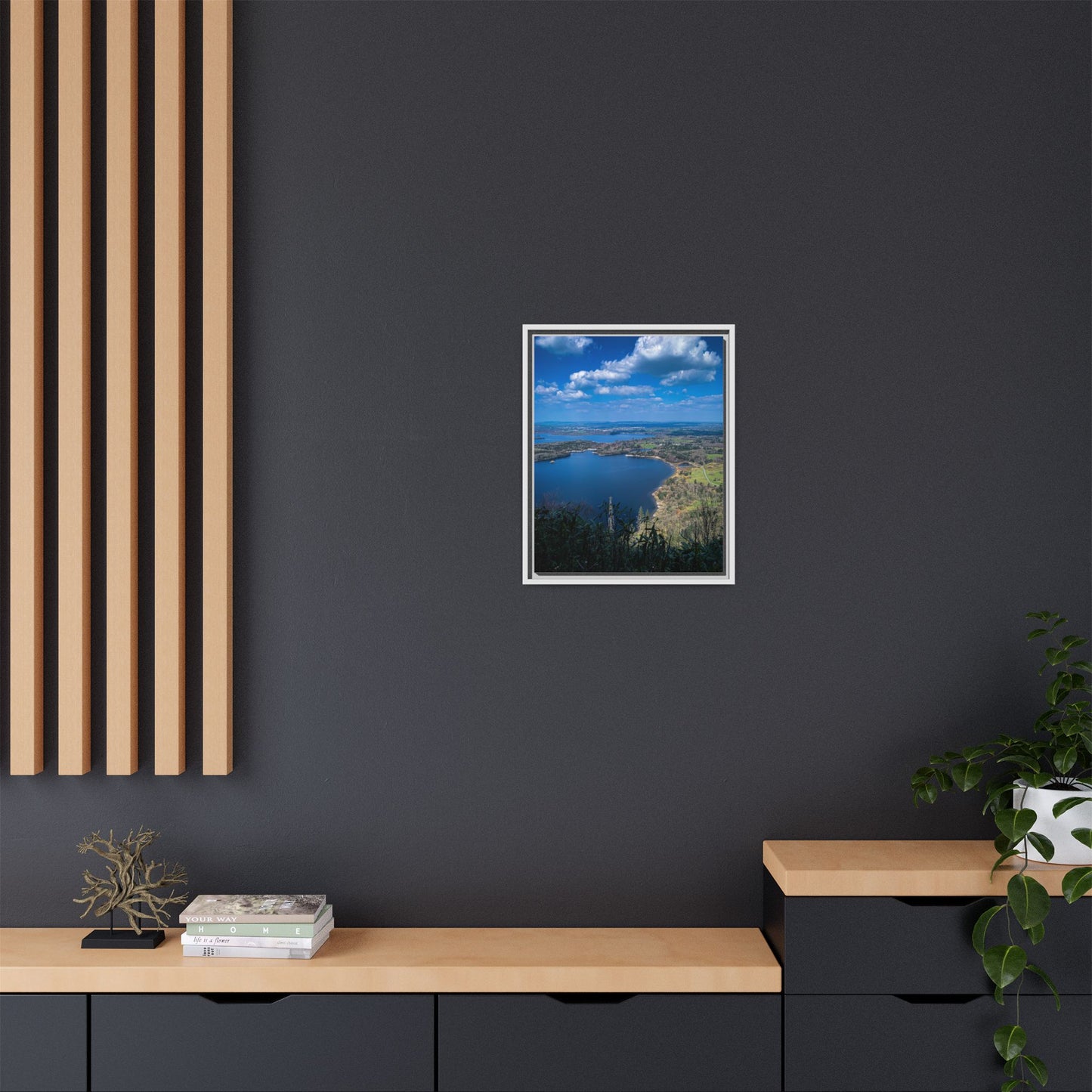 Kuckross Lake Matte Canvas, Framed (Multi-color)