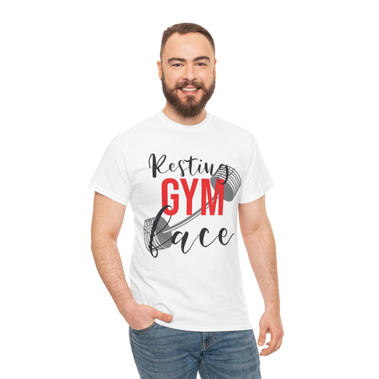 Resting Gym Face Unisex Heavy Cotton Tee - Lift with Humor