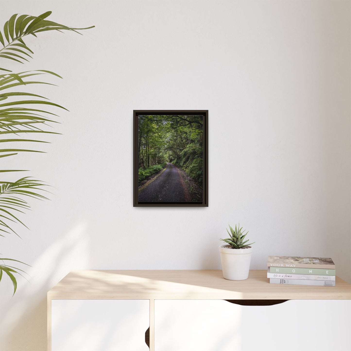 Glanageenty Forest Trail Matte Canvas, Framed (Multi-color)